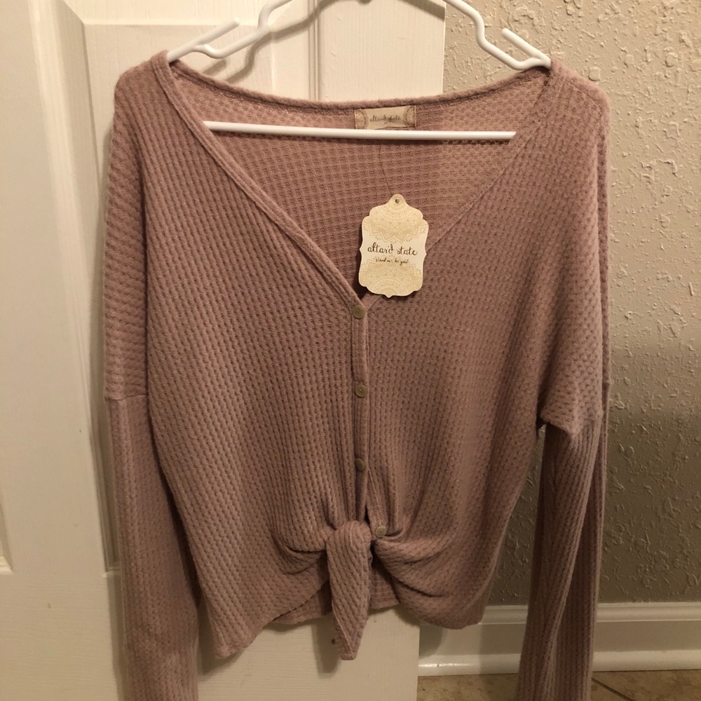 Altar’d State button up tie top